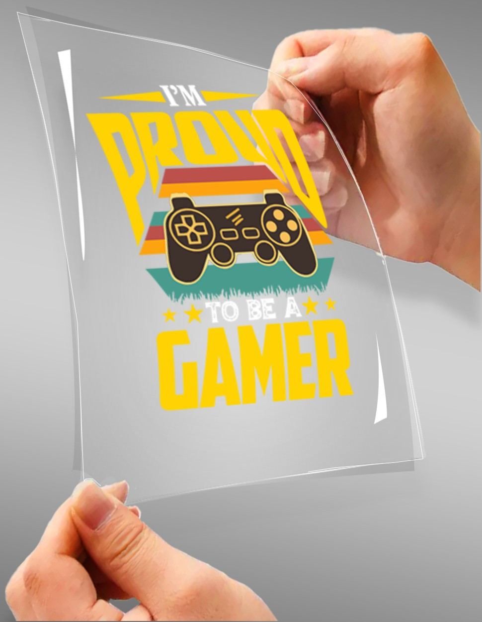 Proud To Be A Gamer A4 StickZing