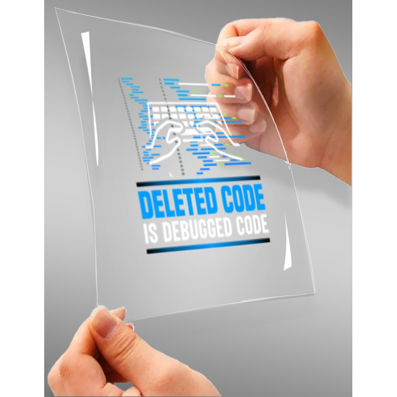 Deleted Code Is Debugged Code A4 StickZing