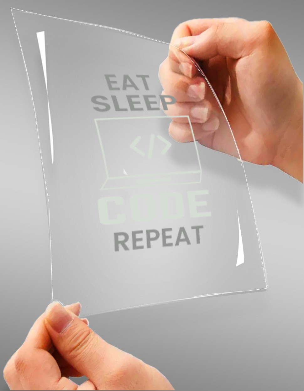 Eat Sleep Code Repeat A4 StickZing