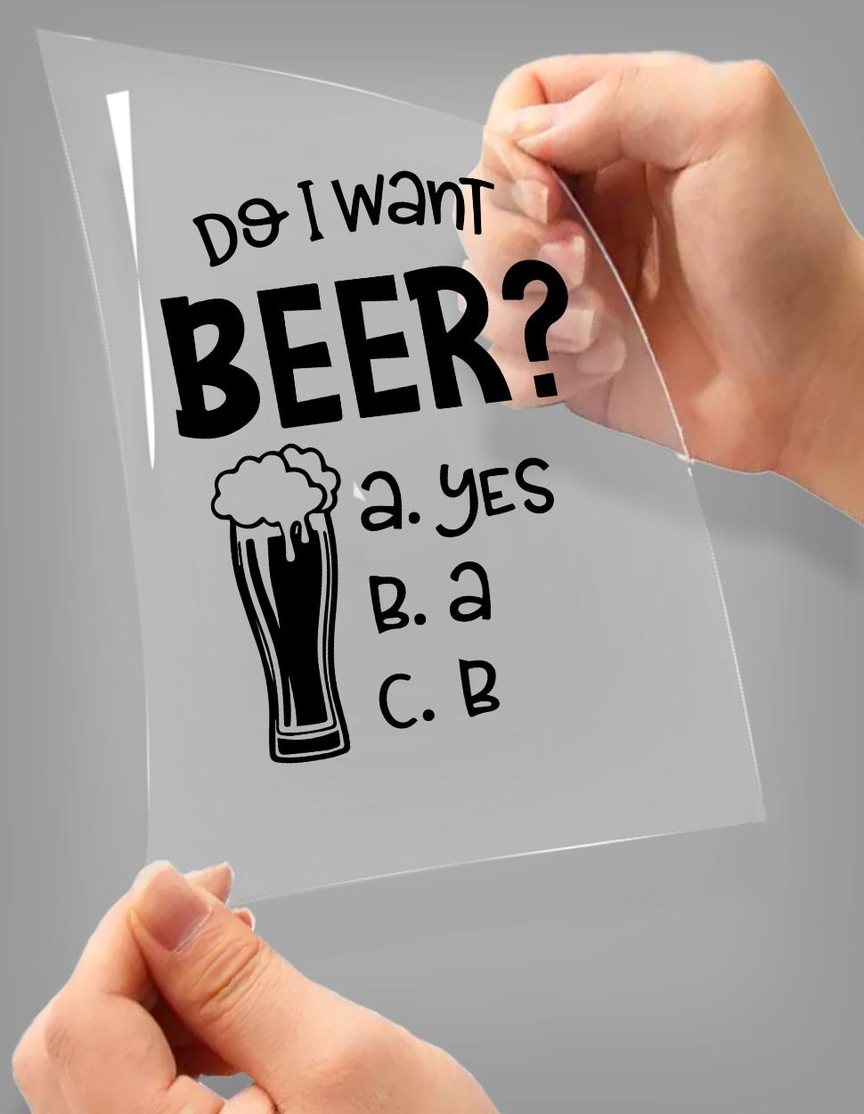 DO I Want Beer? A4 Stick Zing