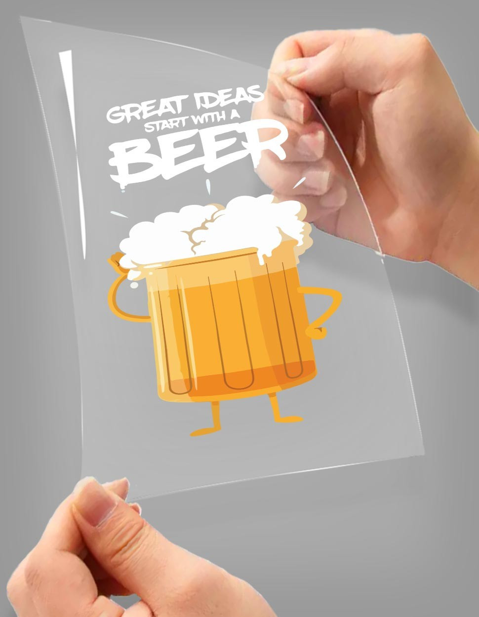 Great Ideas Start With A Beer A4 Stick Zing