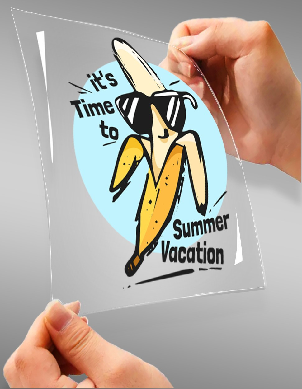 It's Time To Summer Vacation A4 StickZing