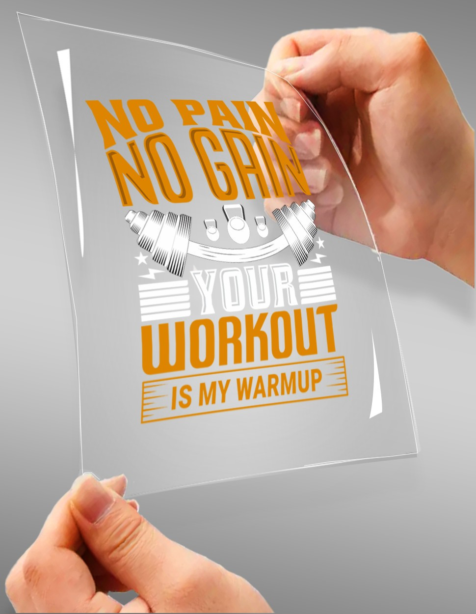 No Pain No Gain Your Workout Is My Warmup A4 StickZing
